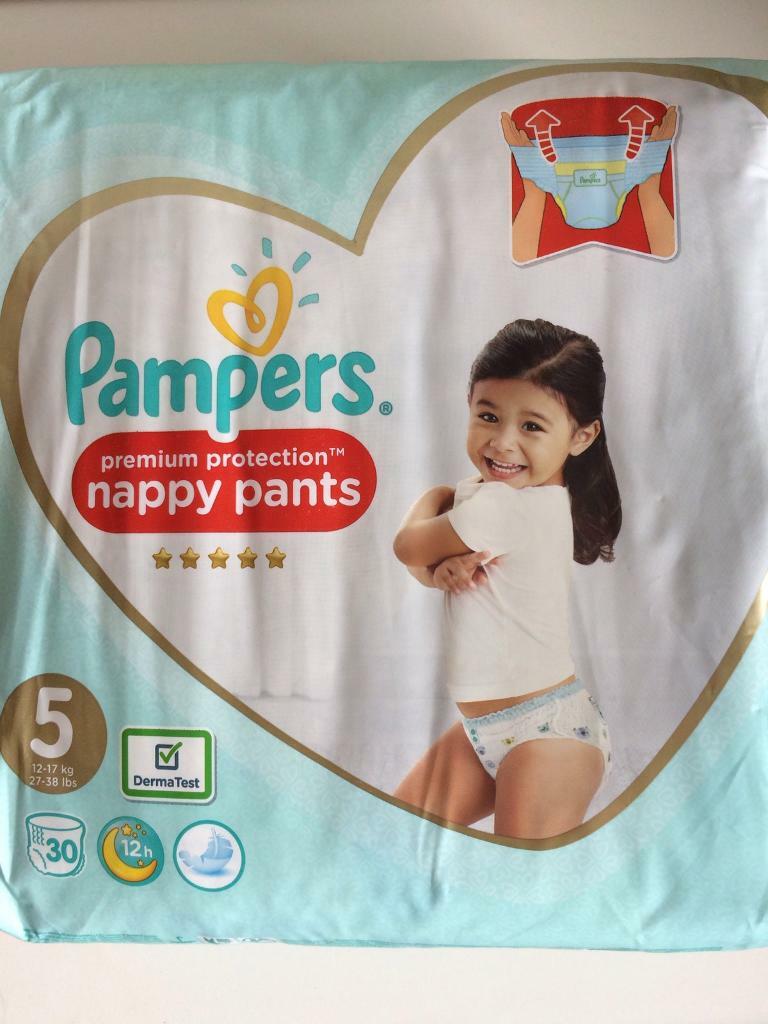 pampers premium nappy pants size 5